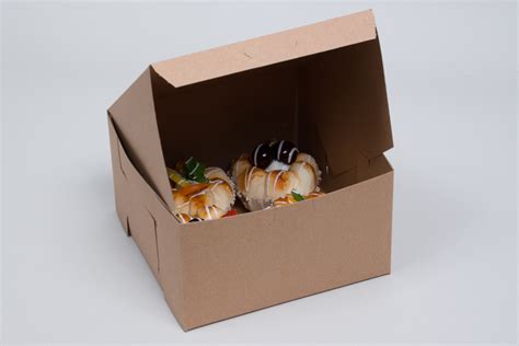 X X Recycled Natural Kraft Bakery Cake Boxes