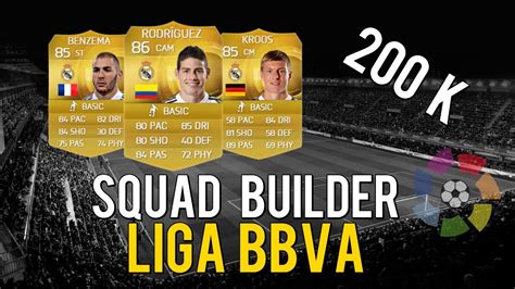 Fifa I Squad Builder K I Liga Bbva Youtube