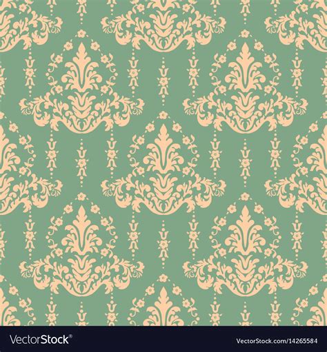 Damask Seamless Pattern Background Classical Vector Image