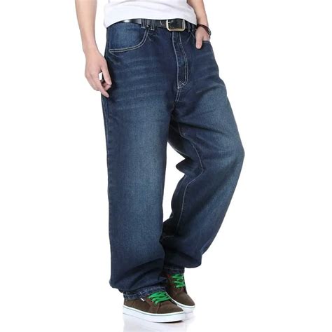 New Fashion Loose Baggy Harem Jeans Men Skateboard Denim Pants