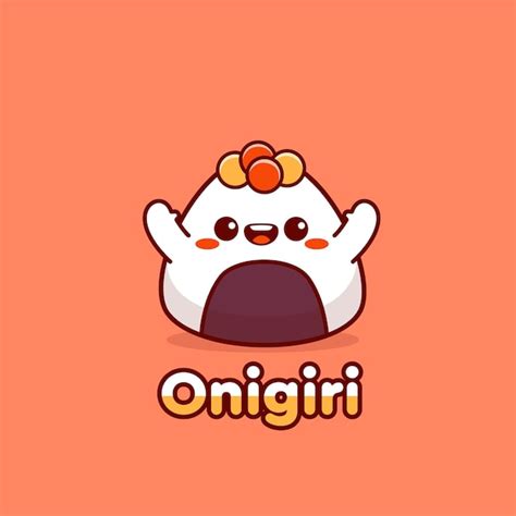 Premium Vector Onigiri Mascot Character Logo For Korean Food