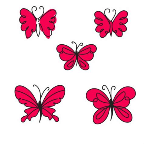 Butterfly Line Art SVG Bundle MasterBundles