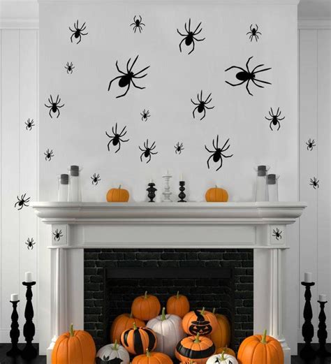 Spider Wall Decals Spiders Vinyl Sticker Halloween Decor Etsy