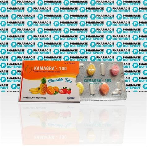 Kamagra Chewable 100 mg Ajanta Pharma achat en France en ligne à partir