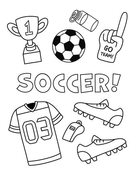 Free Soccer Coloring Pages for Kids! ⋆ The Hollydog Blog