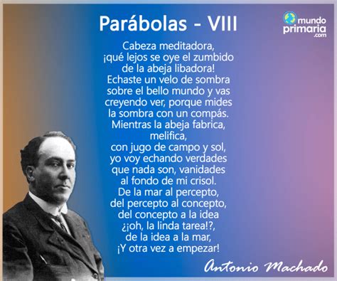 Poemas De Antonio Machado Mundo Primaria