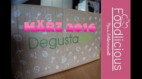 Degustabox März 2016 Unboxing YouTube