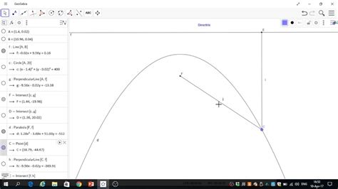 Parabola On Geogebra 16176855 Youtube