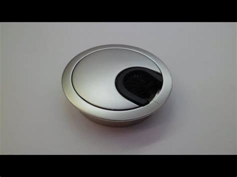 Заглушка кабель канала алюминиевая металлическая Д 60 мм - YouTube