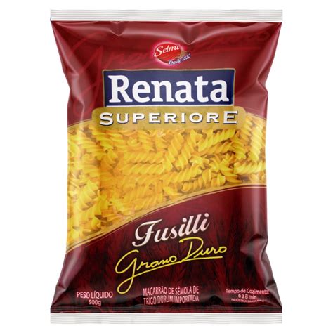 Macarrão Grano Duro Renata Superiori 500gr Fusilli