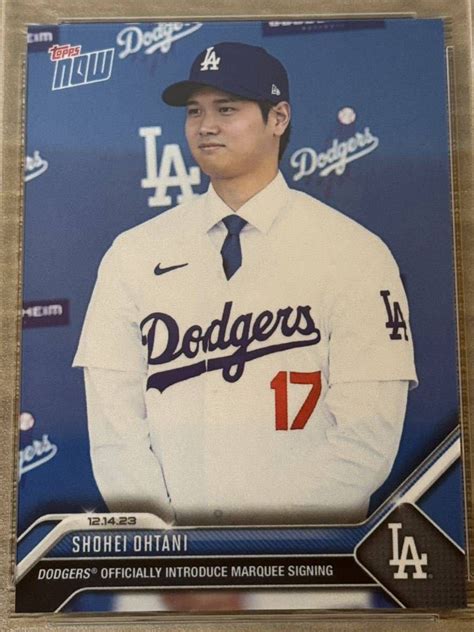 PSA鑑定 10 GEM MT 大谷翔平 2023 MLB TOPPS NOW OS 23 ドジャース入団会見カード Topps 売買された