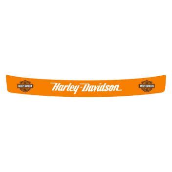 Adesivo Capacete Viseira Harley Davidson Refletivo Laranja Silk Store