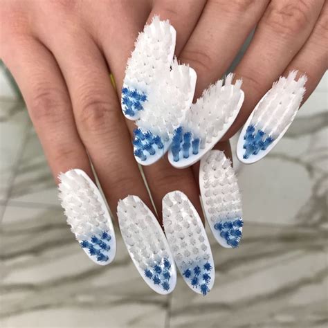 The Most Stupid Nails TOOTBRUSH OR COMB NAILS Crazy Nail Designs