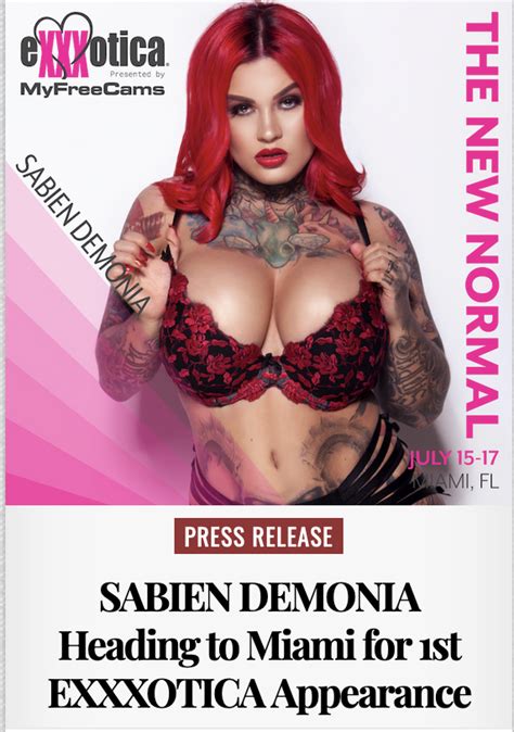 Exxxotica Expo On Twitter Rt Therubpr Meet Sabien Demonia This