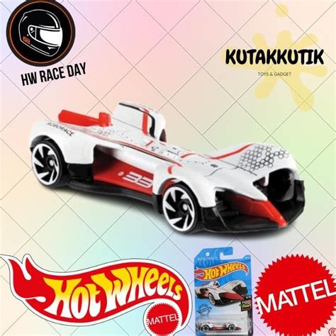 Jual Hot Wheels Mobil Balap Roborace Robocar No Putih Merah Hw Race