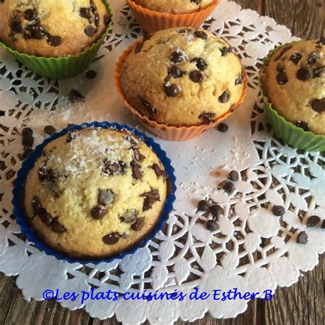 Les plats cuisinés de Esther B Muffins à la noix de coco et aux