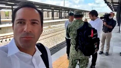 Amlo Supervisa Avances Del Tren Maya En Compañía De Su Hijo