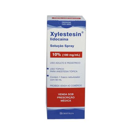 LIDOCAINA 10 SPRAY 50ML XYLESTESIN CRISTALIA CBS Med