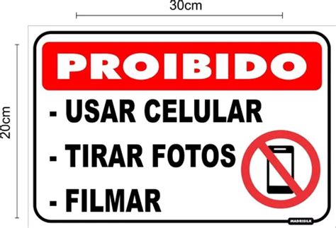 Placa Proibido Uso De Celular Mercadolivre