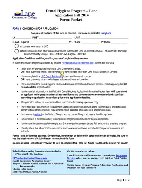 Fillable Online Media Lanecc Forms Packet Lane Community College Fax