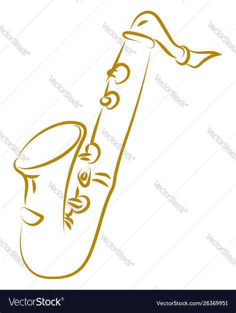 Alto Saxophone Drawing