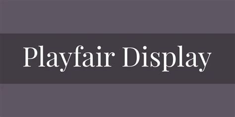 Playfair Display Regular Font | xFonts.pro