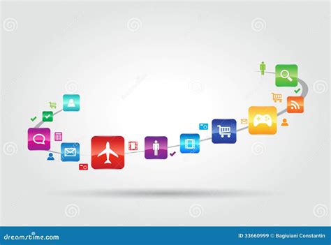 Internet Apps Concept Stock Vector Illustration Of Isolated 33660999