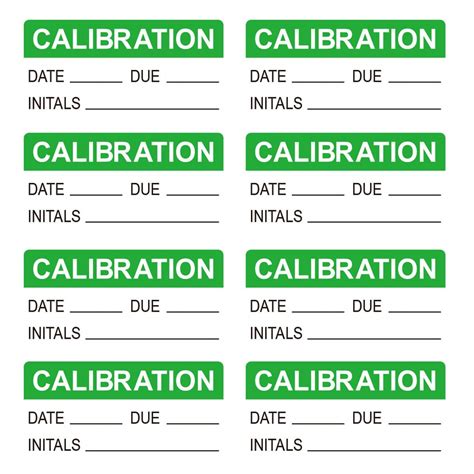 Amazon.com: Calibration Stickers for NIST Calibration, ISO-900 Calibration, Quality Control 3/4 ...