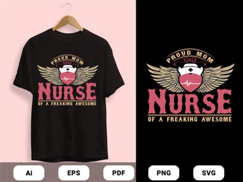 Nurse Typography T Shirts Design Bundle Bundle · Creative Fabrica