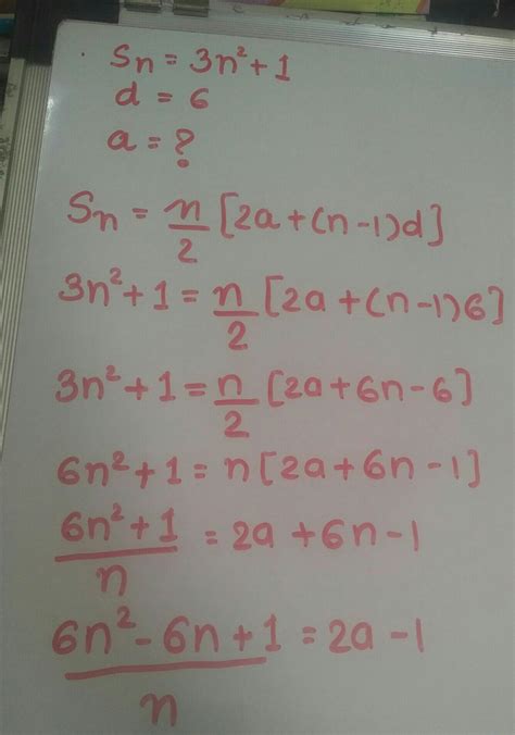 If The Sum Of The First N Terms Of An Ap Is Nsquare And It S Common