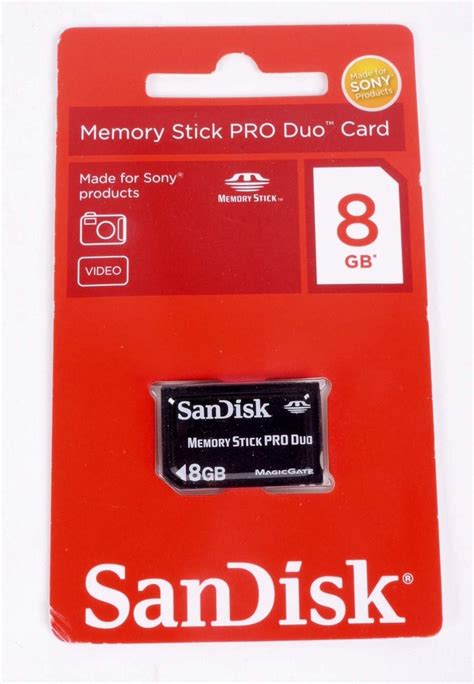 Sandisk Memory Stick Pro Duo Gb Retromagia P Tradera