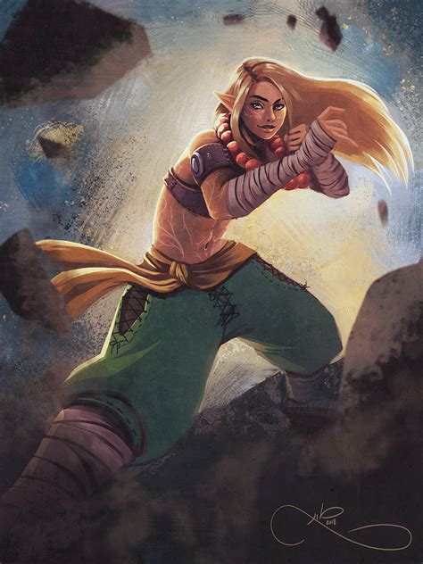 Pin By Wil On Female Character Art Elf Monk Female Elf Monk Fantasy