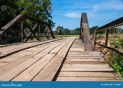 Old Wood Plank Bridge Stock Photo Image 43081185