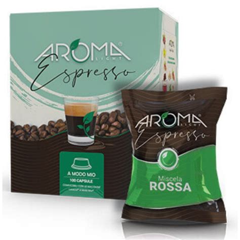 Capsule Cafea Aroma Light Espresso Miscela Rossa Compatibile A Modo