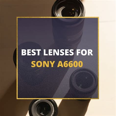 📸 5 MUST-OWN Lenses For Sony A6600 In 2024 [Guide]