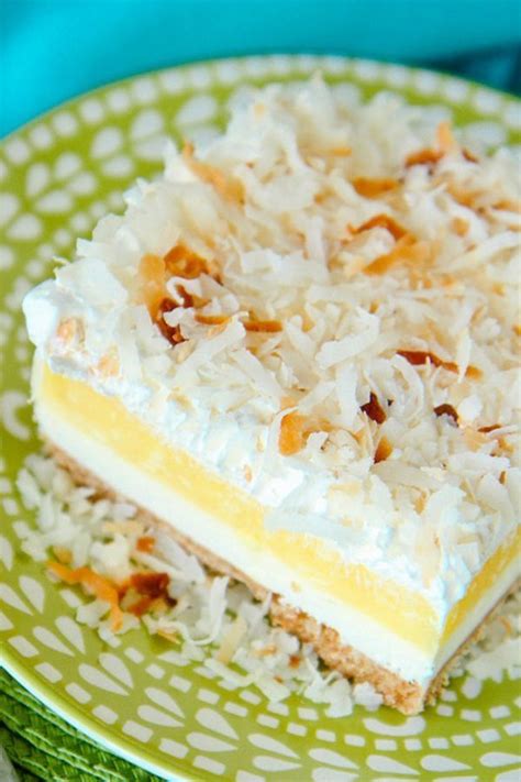 Easy No Bake Coconut Cheesecake Bars These Delicious Bars Are A Great Summer Dessert