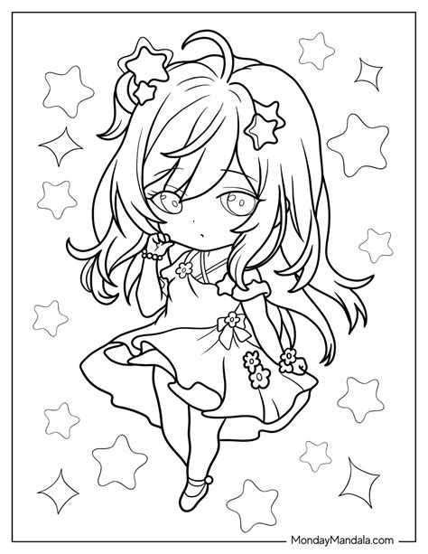 22 Chibi Coloring Pages Free Pdf Printables