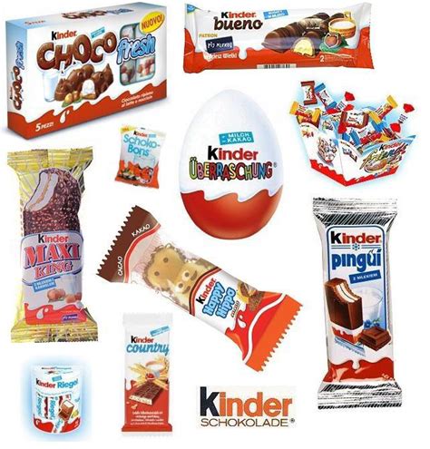 "Киндер Молочный ломтик" и другие виды продукции компании