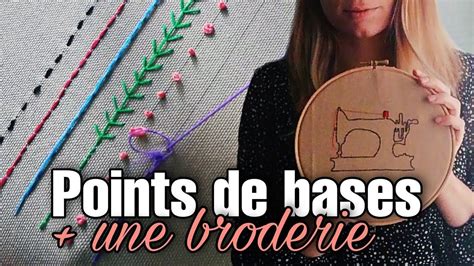 Broderie débutant points de base et première broderie Broderie