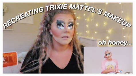 I Tried Following A Trixie Mattel Makeup Tutorial Youtube