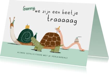 Verjaardag Vergeten Te Laat Verjaardagskaart Kaartje Go