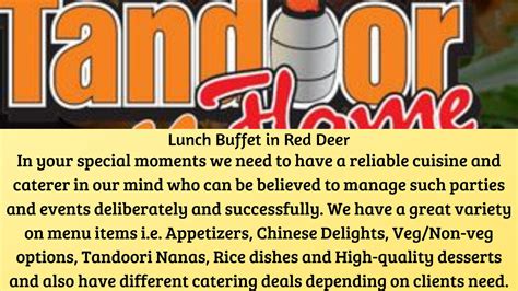 Lunch Buffet in Red Deer by tandoornf008 - Issuu