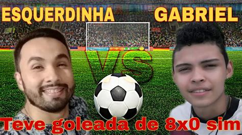 Esquerdinha vs Gabriel Maior Goleada que já fiz sem levar um gol