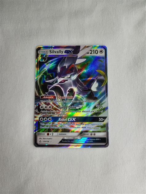 Silvally GX 116 156 Ultra Rare Holo Full Art 2018 Ultra Prism Pokemon