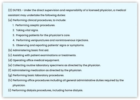 Scope Of Practice For Medical Assistants By State