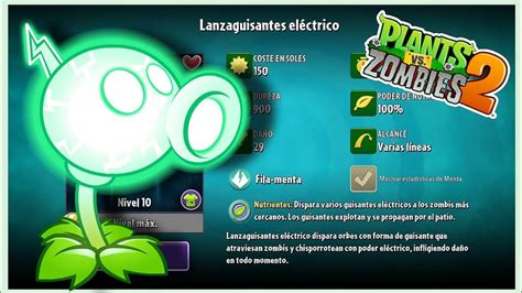 CÓMO DESBLOQUEAR A LANSAGUISANTES ELÉCTRICO Plants vs zombies 2 YouTube