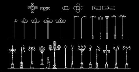 Descargar Postes De Luz Farolas Para AutoCAD DWGAutoCAD