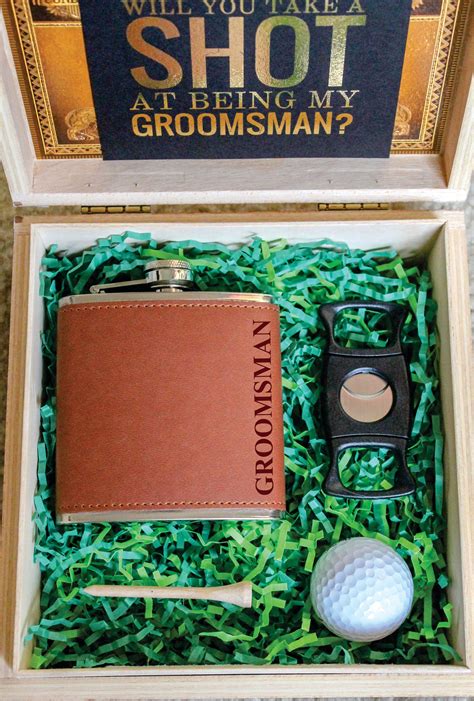 Will You Be My Groomsman Will You Be My Best Man Groomsmen Proposal Box Golf Lovers Edition