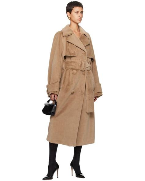 Stand Studio Tillie Trench Coat In Black Lyst Uk