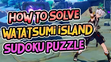 Watatsumi Island Sudoku Puzzles Guide Electro Cubes Puzzle Watatsumi Genshin Impact Inazuma